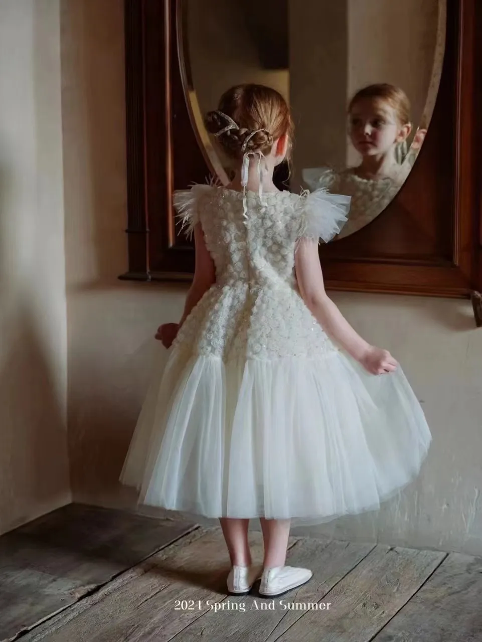 bohemian flower girl dresses Joyfolie GirlsMacy Dress in Cream | Bohemian Flower Girl