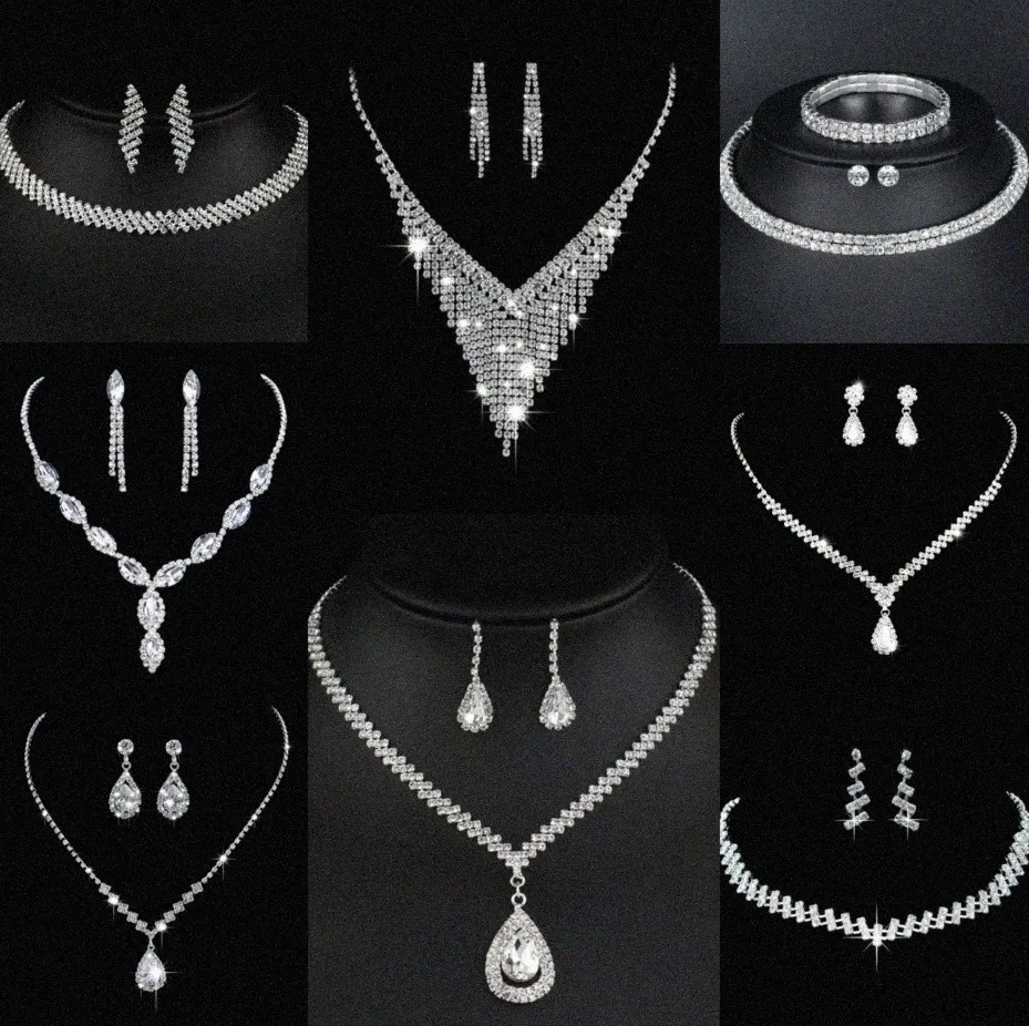 Boucles de bijoux de diamant de laboratoire précieuses en argent sterling