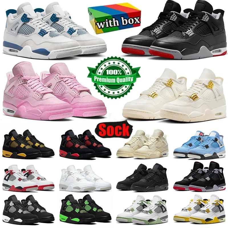 Nike Air Jordan 4 Air Jorden 4 Jordan's Jumpman 4s Retro Off White Jordan4s Travis Scott Chaussures Hommes Femmes Baskets De Sport Baskets