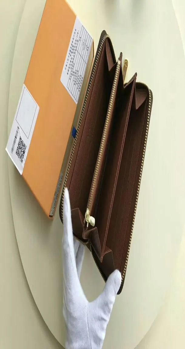 Beroemde designer kaarthouders vrouwelijke houders zipper merk portemonnee cx40 lederen bifold creditcard houders portefeuilles m61723 met box8835695