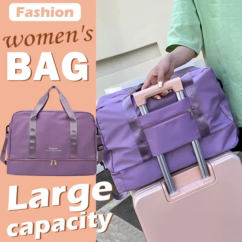 Сумки большие возможности женские сумочка Нейлон Новые багажные сумки для женщин мешок с перекрестными мешками мужская туристическая сумка повседневная дама мода на плечо сумку