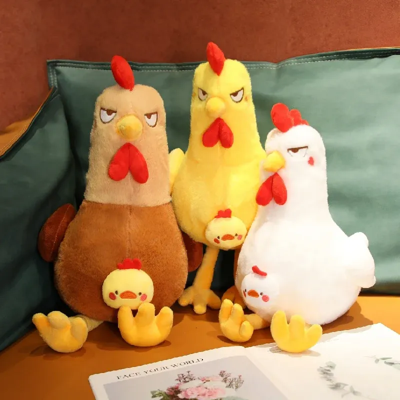 Dolls 45/55/65 cm Huggable Chicken Plush Toy Cute Chick Soft Pillow Gooded Animal Dic