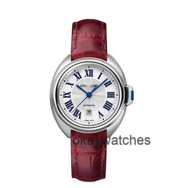 Dials Bewegung Automatische Uhren Carrtier New CLE -Serie Automatische mechanische Uhr Neutrale 31 mm WSCL0016