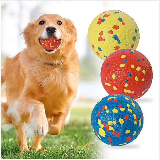 Save Big on Bulk The Virtually Indestructible Ball Dog Toy Indestructible  Dog Toys With Squeakers Tough Rubber Dog Balls For Aggressive Chewers,