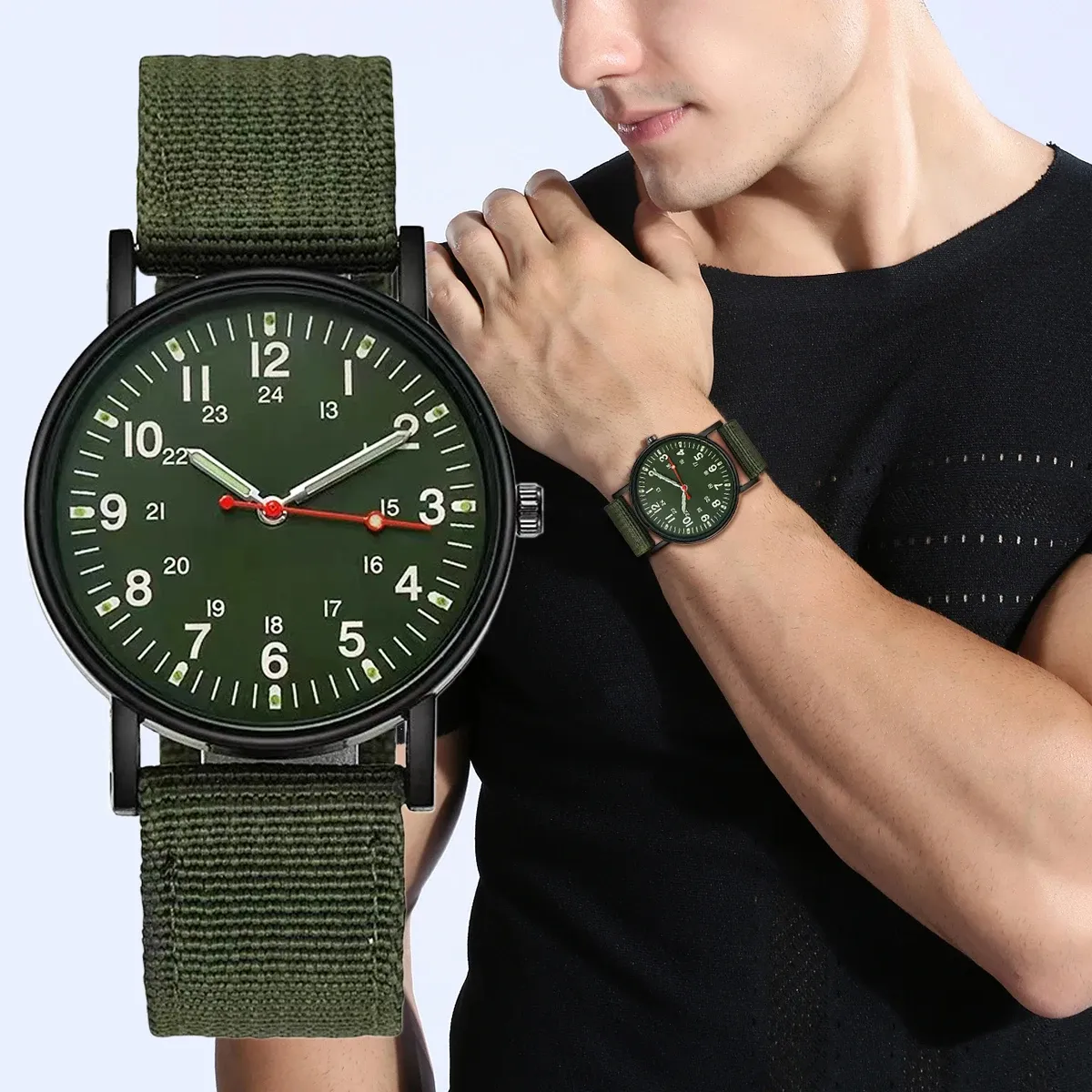 Smartwatch Infantry Cobra Military Watch Canvas Strap Men's Quartz