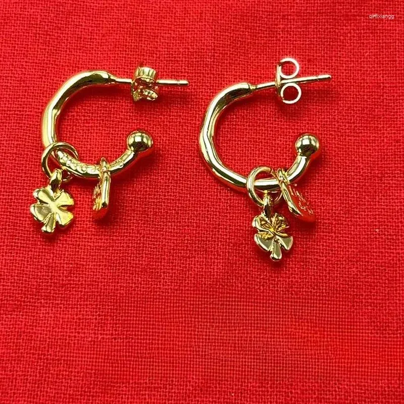 Boucles d'oreilles étalon 2024 unode50 vendant une tendance de mode espagnole cintre de haute qualité des bijoux romantiques pour femmes avec sac