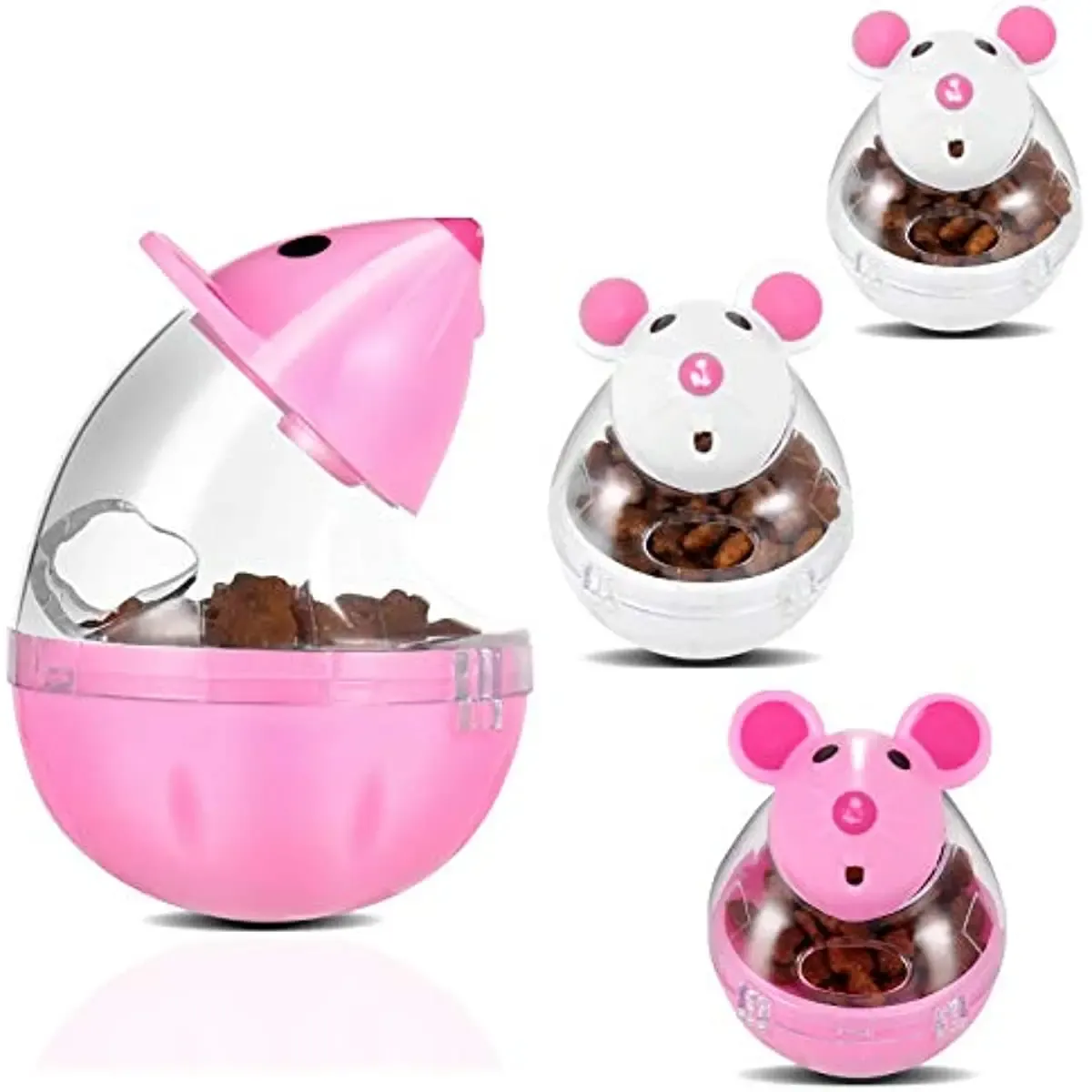 Toys Cat Food Ball Dispenser, Small Cat Food Balls Slow Feater Mössformade Tumbler Cat Food Toy Cat Treat Toy Feacher Toy for Training