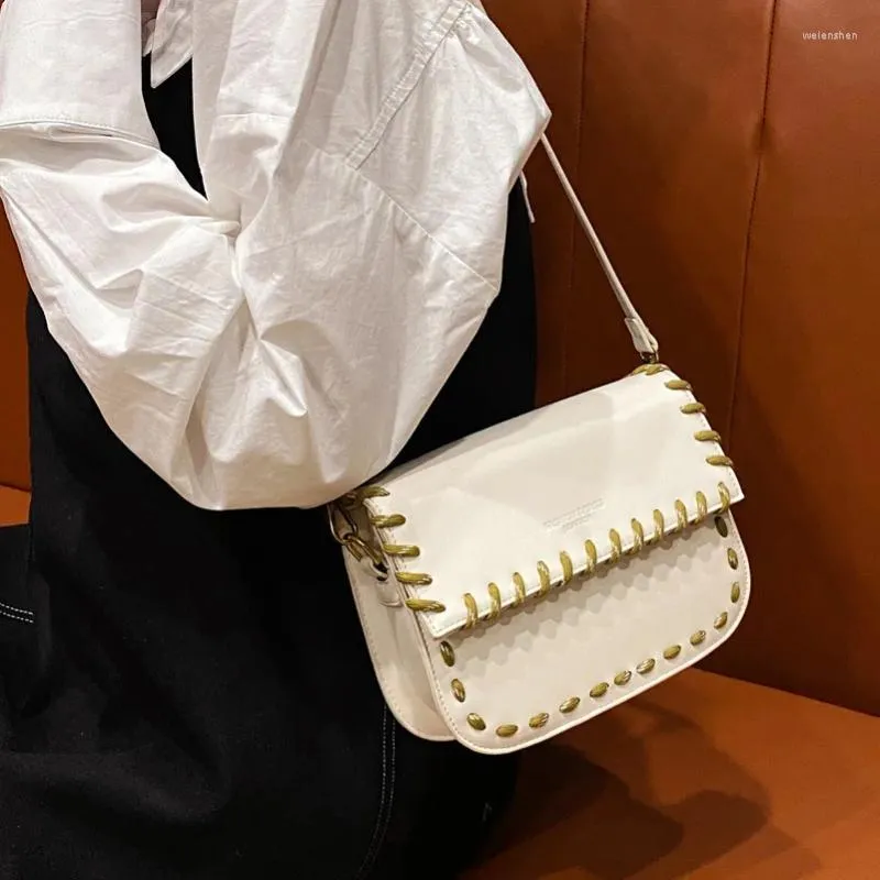 Bag Marke Taschen für Frauen Mode Frauen geflochtenes Seil kleine quadratische Textur Leder Schulter