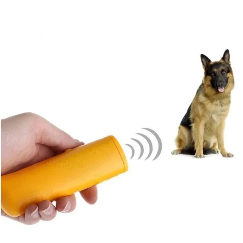 超音波犬のトレーニングリペラーコントロールトレーナーデバイス3 in 1 bark bark deterrents Dogs Pet Training Device Light