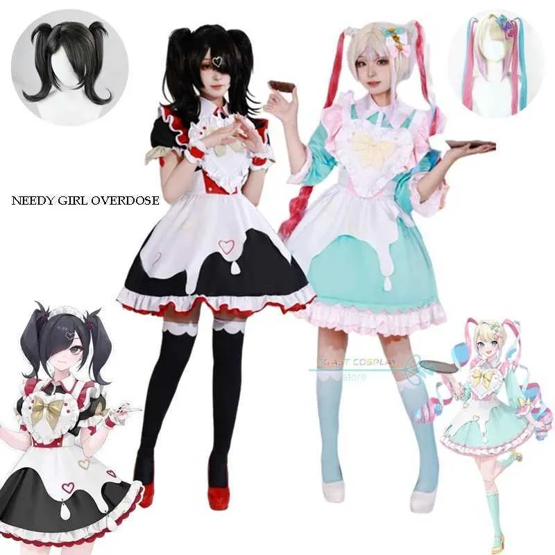 Game di costumi anime ndy overdose kangel cosplay ndy overdose overdose ame chan cosplay vieni lolita cameriera abito dress party vieni anime cos y240422