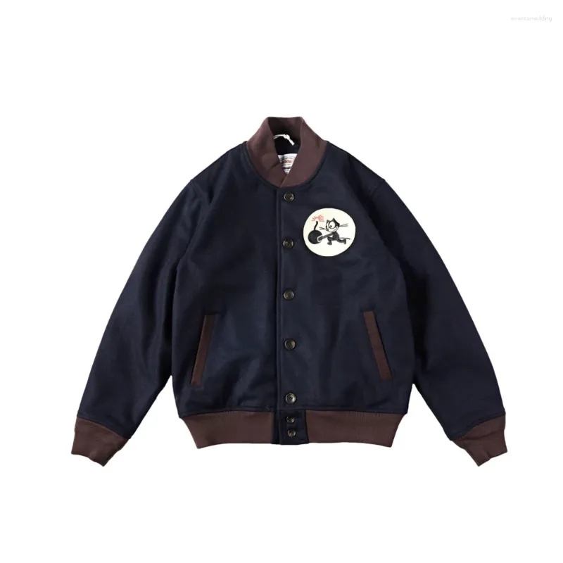 Giacche da uomo inverno giacca varsity varsity corta lana antivento casual marca cappotto bombardiere americano abiti militari militari maschile maschio