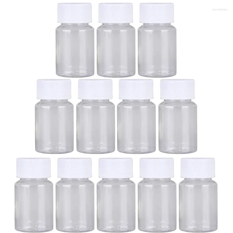 Storage Bottles 5PCS Empty Plastic PET Bottle Container Solid Powder 15ml/20ml/30ml/50ml/60ml/80ml/100ml
