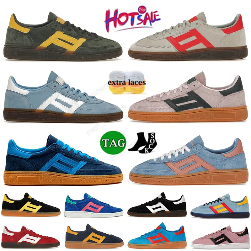 Original Fashion Handball Spezial Casual Shoes Flat Designer Men Women Sneakers White Black Gum Clear Pink Brown Sports Trainers Loafers Low Platform Size EUR36-45