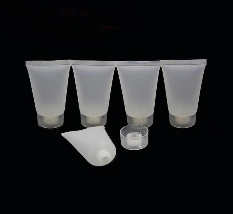 5 ml 10 ml 15 ml 20 ml 30 ml 50 ml 100 ml di plastica in plastica trasparente in plastica vuota Contenitori di imballaggio a lozione per emulsione cosmetica 5005360