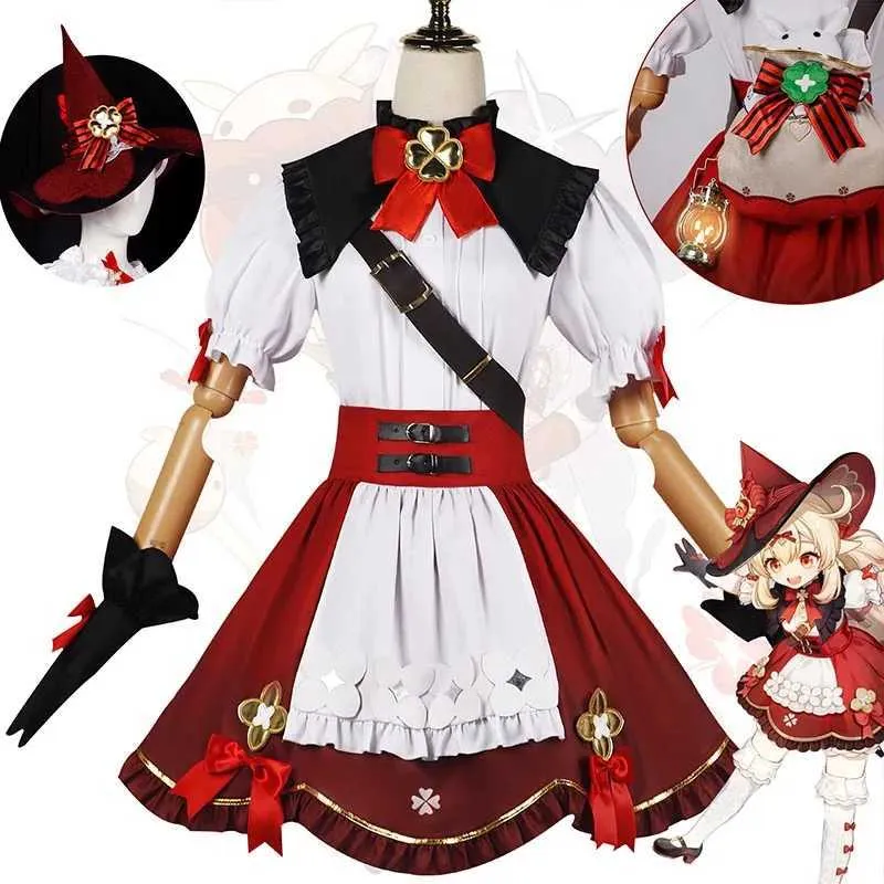 Anime -Kostüme Witch KL Cosplay KL NEU NEU NEUE OUTFITS WIG HAT BAG KL AUTHALTEN HALLOWN COMIC CON für Kinder/Frauen Y240422