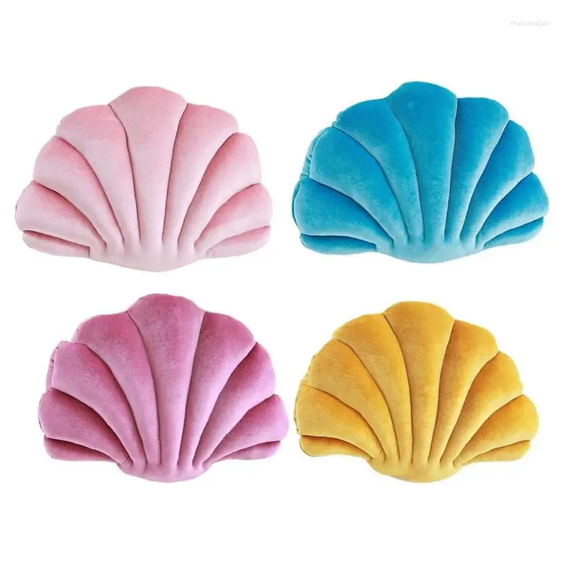 Pillow Seashell Soft Plush Sea Shell Throw Stuffed Toy Baby Sleeping For Bed Couch Home Textiles Living Room Decor