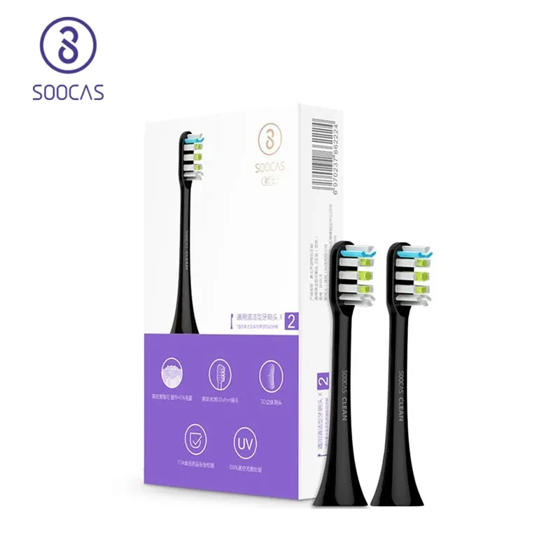 spazzolino dente originale Soocas x3 x1 x5 Sostituzione teste di spazzolino da denti SoaCare X1 X3 Sonsello elettrico Spazzole per la spazzatura da dente getti per ugelli smart spazzolino da denti smart
