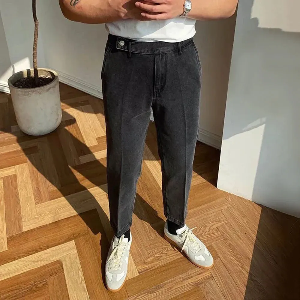 240410 Mens Slim Fit Distressed High Waist Denim... From Qiyue01, $38. ...