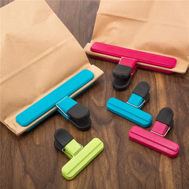 Organization Portable Bag Clips Kitchen Storage Food Snack Seal Sealing Bag Clips Sealer Clamp Plastic Tool Kitchen Organization Accessories