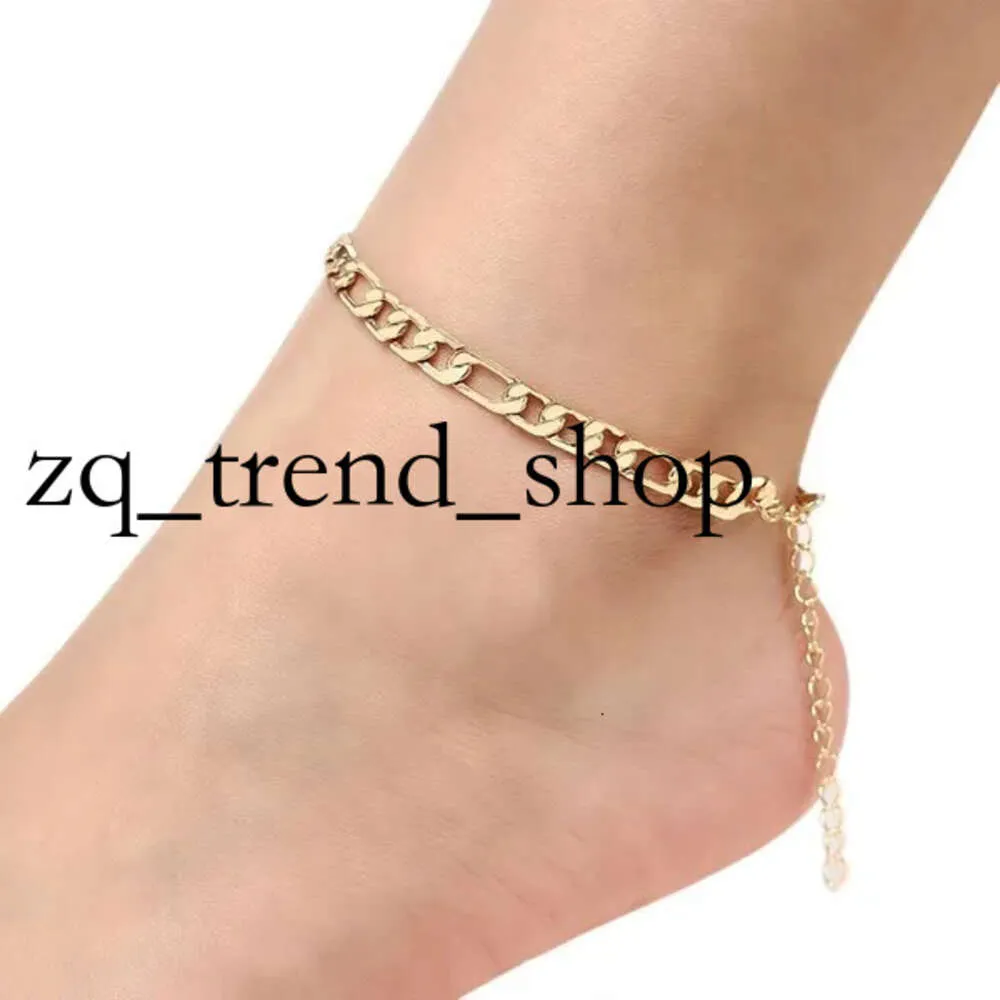 Cadlet Fasion Punk Braccialetti alla caviglia Colore oro per donne Rhinestone Summer Beach on the Gambe Accessori Cheville Foot Jewellery 41