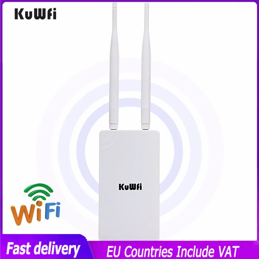 Routrar kuwfi utomhus wifi repeater wifi extender 300 mbps 2,4 GHz trådlös åtkomstpunkt wedearea waterproof wifi förstärkare wifi router