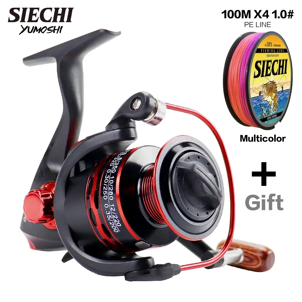 Akcesoria Siechi Fishing Reel Spinning 10007000 Metal Spool Spoling Wheel do łowienia karpia morskiego