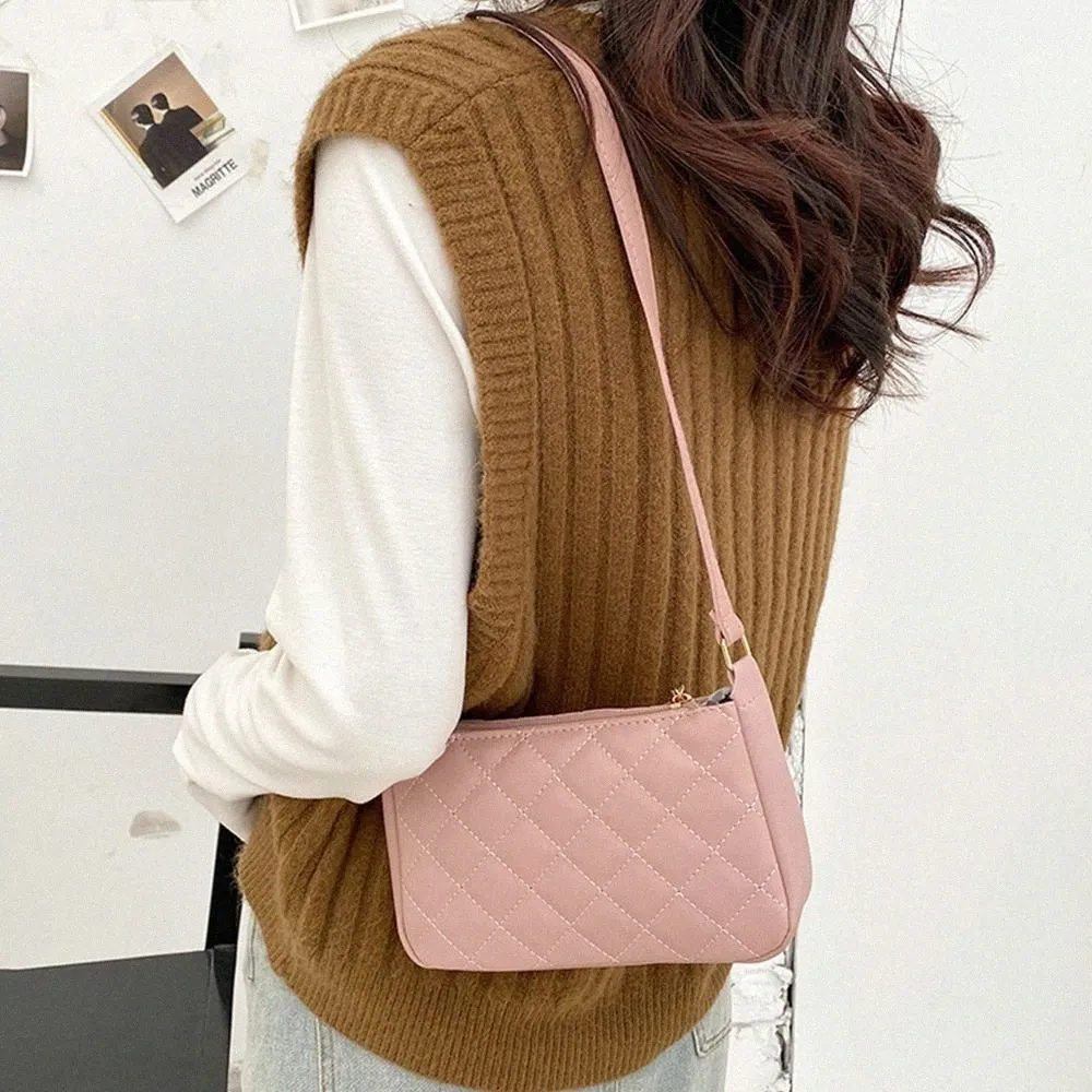 Mini Sac de motif de rhombus PU décontracté sac à main sac à main