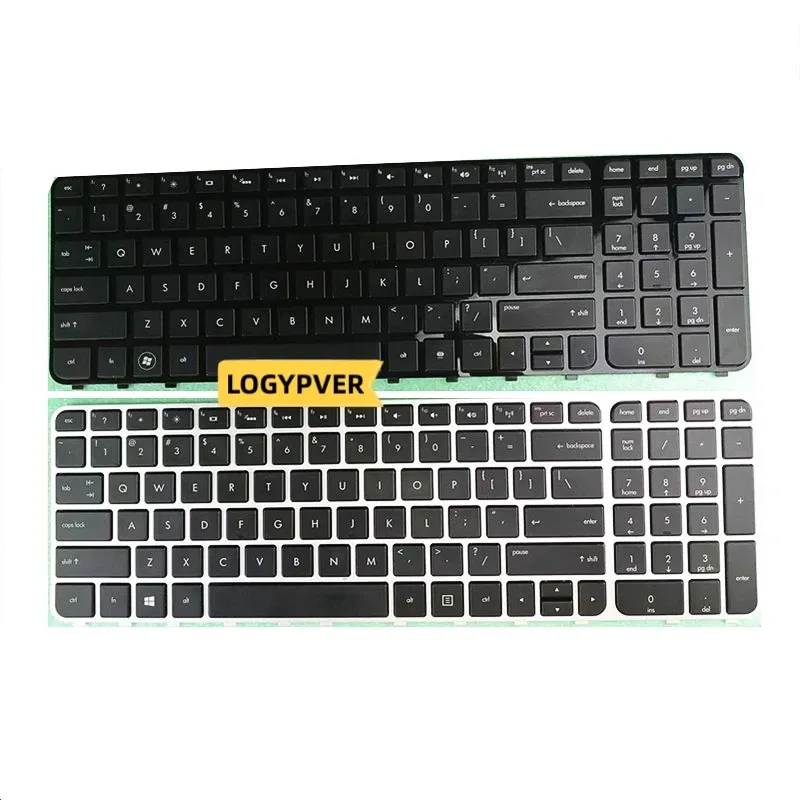 Claviers clavier pour ordinateur portable pour HP Pavilion Envy M6 M61000 M61100 61088 M61200 PK130U92B06 US Anglais Black Silver avec cadre rétro-éclairé