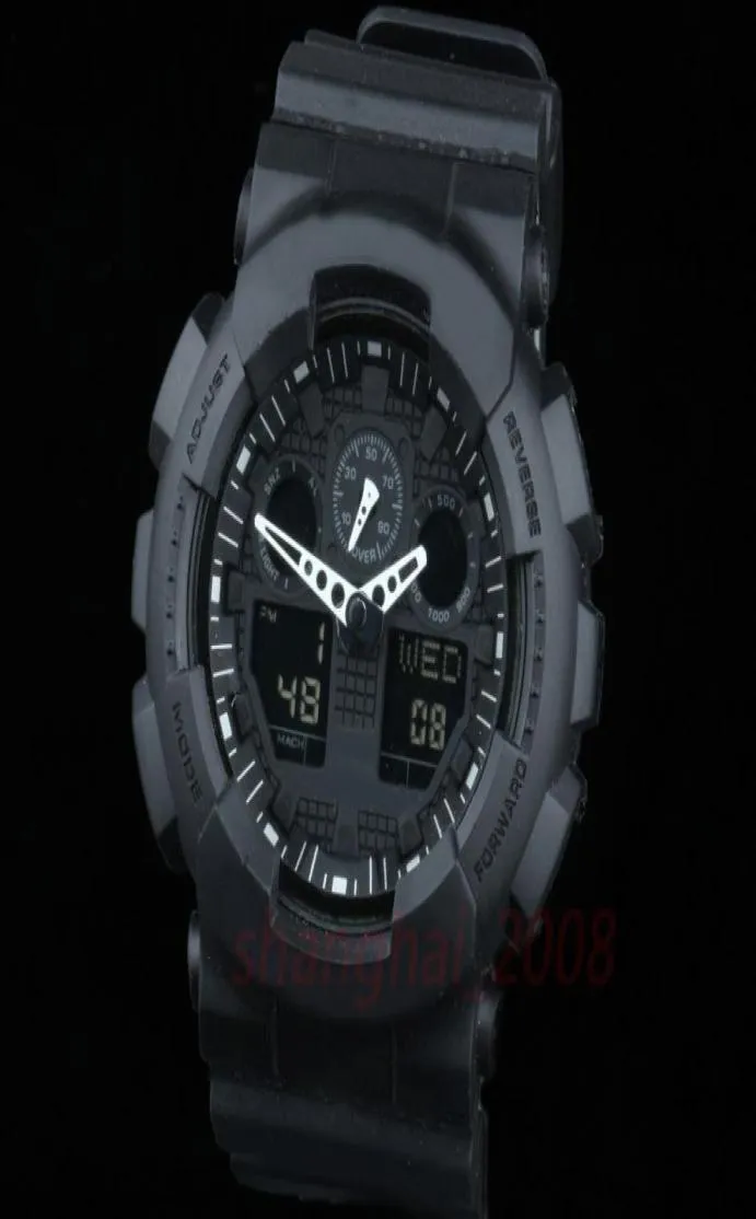 2020新しいオリジナルカラーオール機能LED陸軍軍事時計メンズ防水時計すべてのポインター作業デジタルスポーツ腕時計