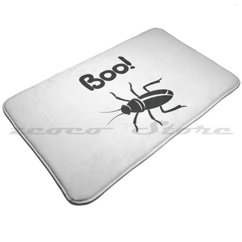 Tapis effrayant tapis tapis de tapis non glissant absorbant le tapis de porte boo insecte entomophobie halloween fantôme dégoûtant