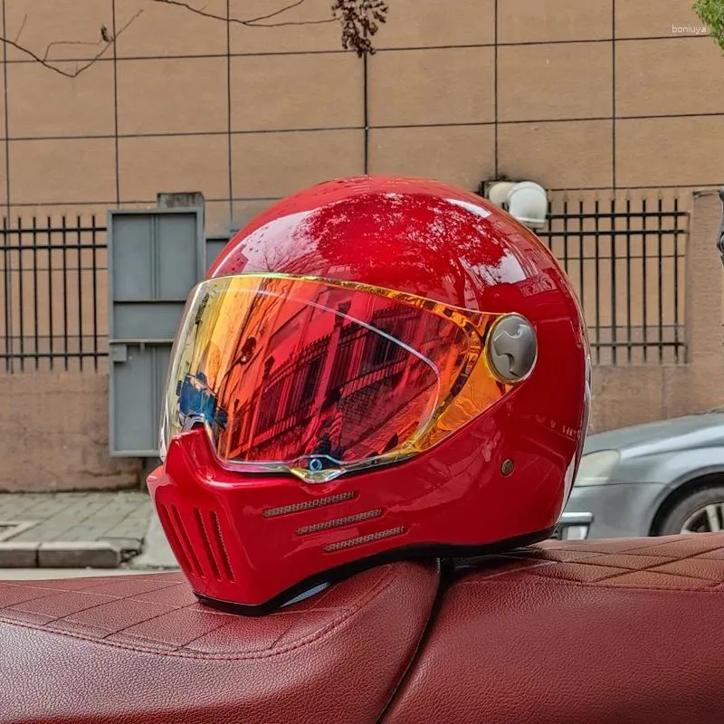 Capacetes de motocicleta ORZ-728 Capacete de cruzeiro leve retro ABS para homens e mulheres DOT