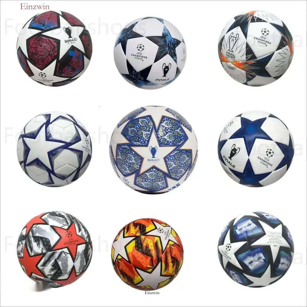 Ball de football 2023 La dernière finale de football de la Ligue des champions haut de gamme Kyiv Pu Size 5 Balls Granules Resistant Football 989