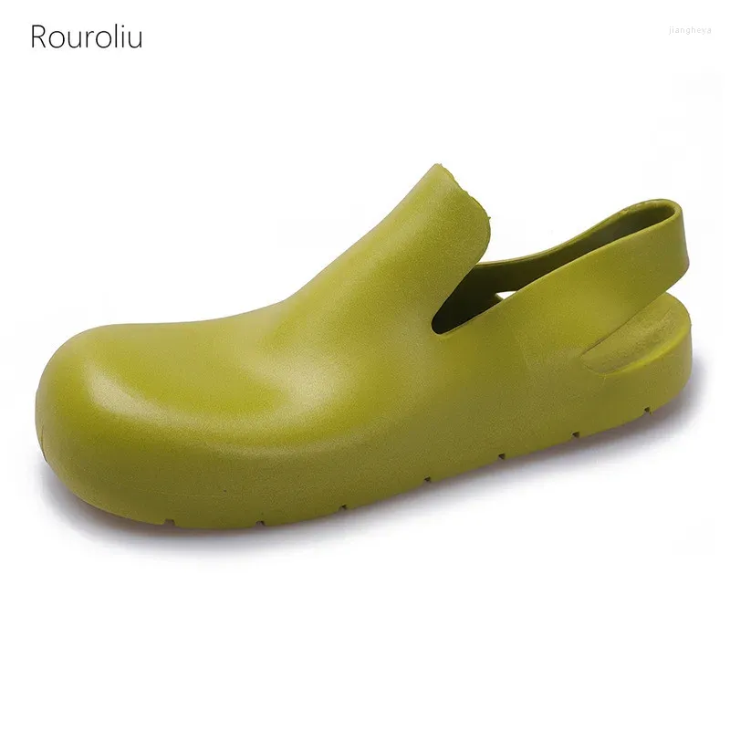 Casual Shoes 2024 Women Est Waterproof PVC Clogs Summer Jelly Sandals Back Strap Garden Slip-on