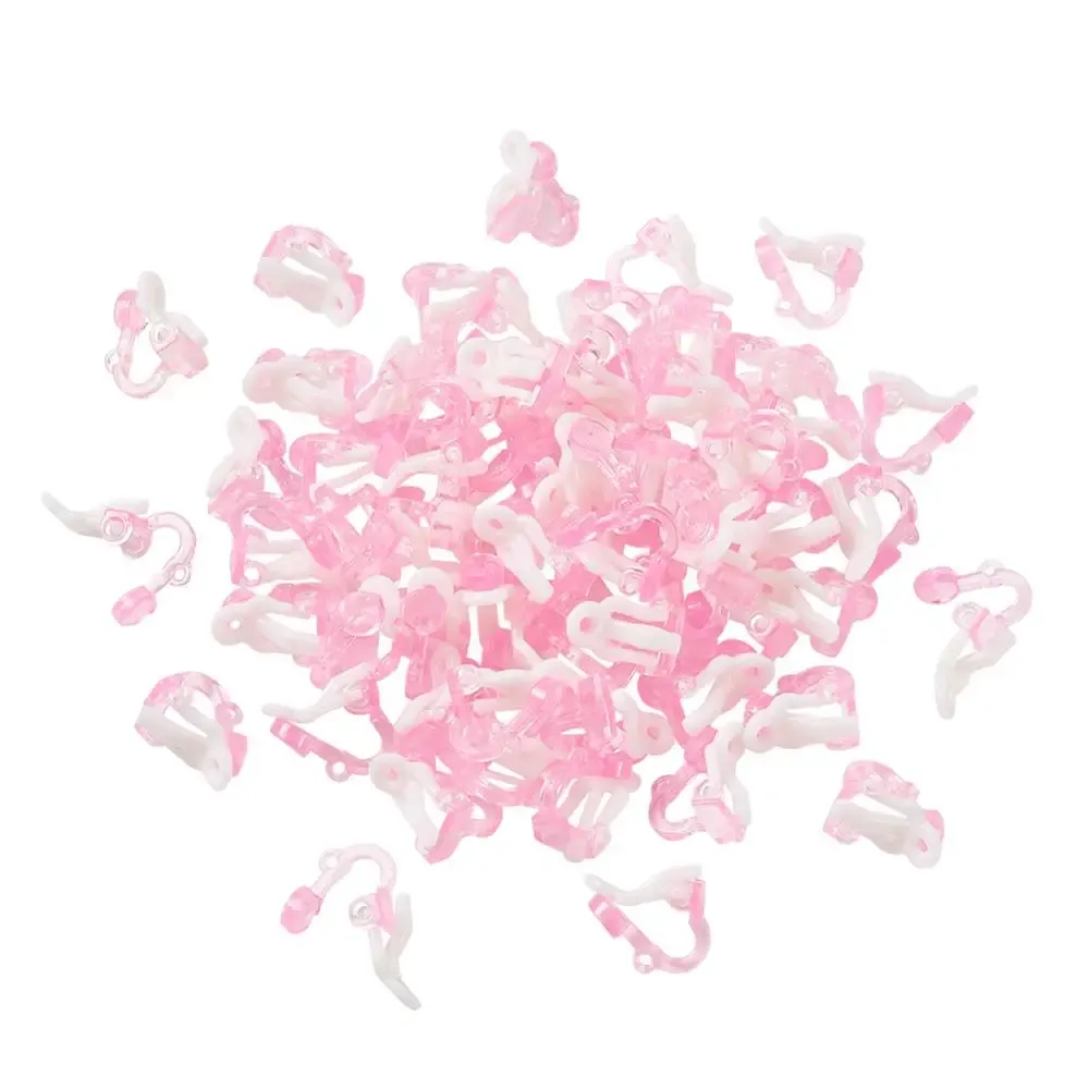 Orecchini da 1000pcs convertitore di orecchie clipon rosa dolce per orecchini auricolari auricolari non penali.