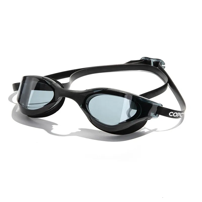 Professionelle Erwachsene Antifog Schwimmbrille Elektroplieren wasserdichte Silikonschwimmbrille Männer UV -Schutz Brillen 240409