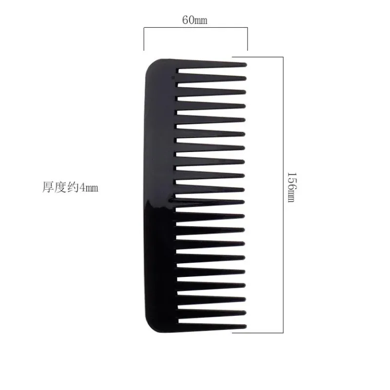 19 Teeth Tooth Comb Large Wide Black Plastic Pro Salon Barber Hairdressing Combs Reduce Hair Loss Hair Care Tool