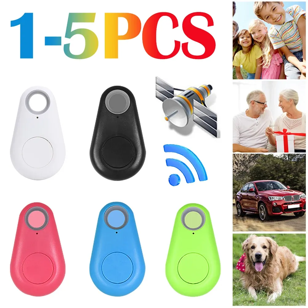Trackers Smart Mini GPS Tracker Dog Pets BluetoothCompatible 4.0 Antilost Alarm GPS Locator Wireless Positioning Wallet Pet Key