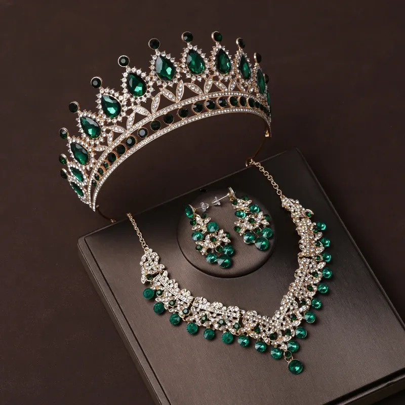 Ожерелья итакаццо свадебная одежда для головного убора серьги с короной.