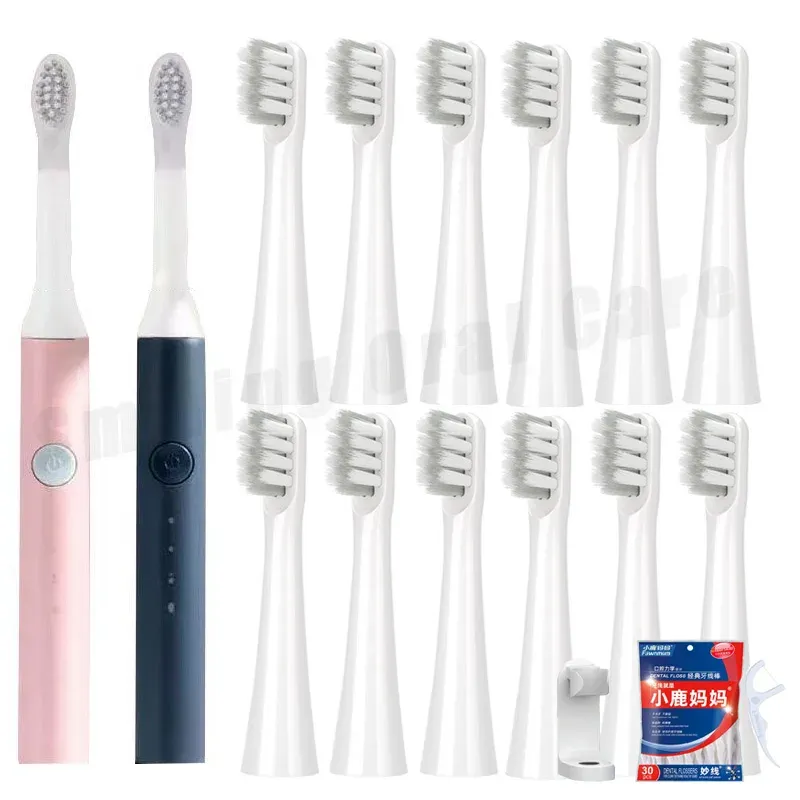 칫솔 칫솔 브러시 헤드 Soocas ex3 So White Electricbrush Ex3 Pinjing Ex3 브러시 헤드 부드러운 강모 깊은 청소 노즐