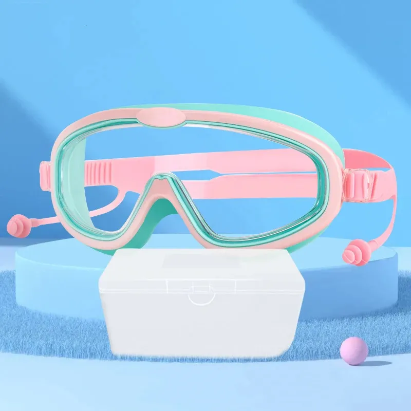 Lunettes De Natation Enfants – Silicone, Anti-buée, UV, Ajustables, Pour Filles Et Garçons