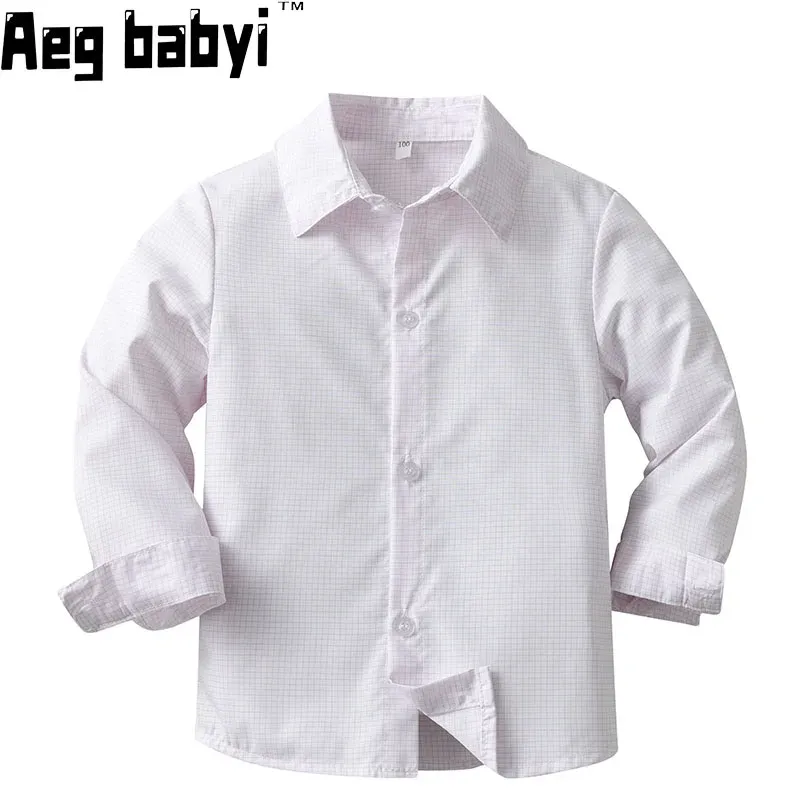 T-shirts printemps automne baby garçons chemises longues manches formelles de vêtements de relance