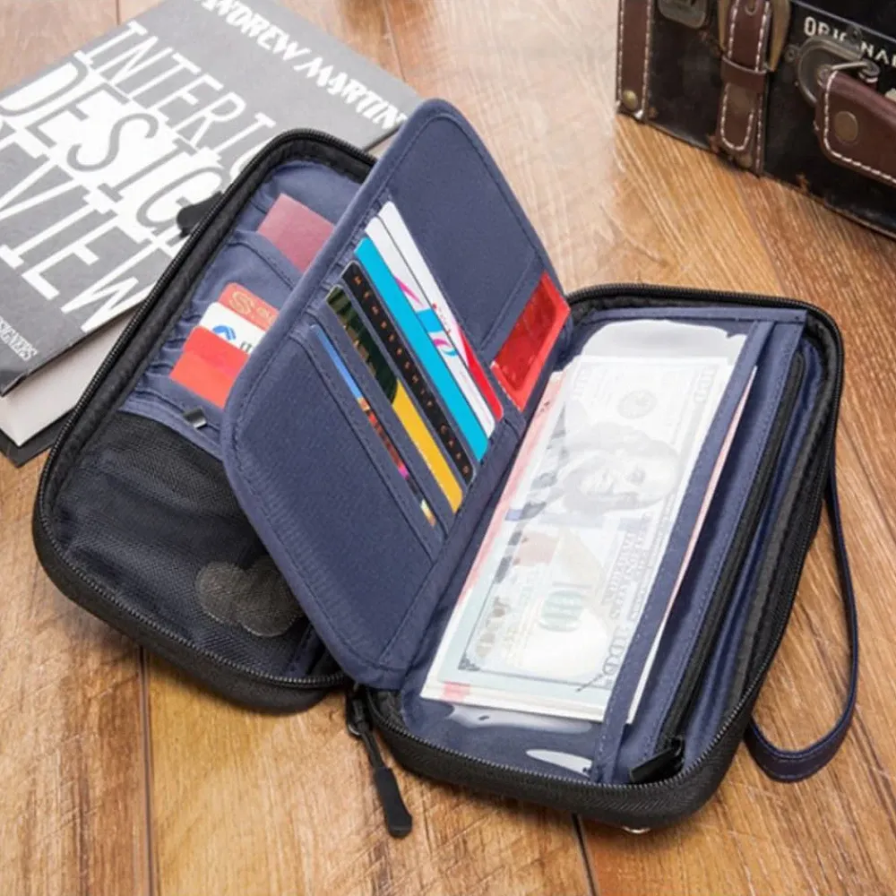 THIETS Nuovo portafoglio da viaggio Famiglia Passaporto Passaporto Creativo di documenti impermeabili Organizzatore Accessori per camion per borse Documi.