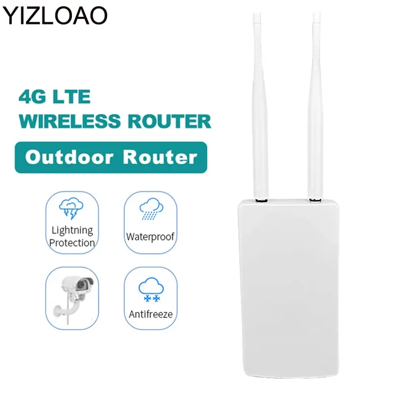 Routeurs yizloao 4g LTE wiless wifi wifi router mobile wifi / hotspot 4g antenne moderne antenne router large bande extérieur passerelle cpe