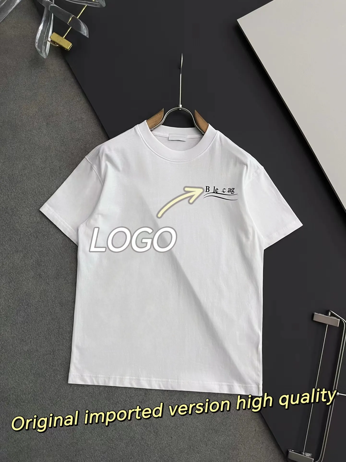 Дизайнер бренда Оптовая мужская и женская футболка с коротки