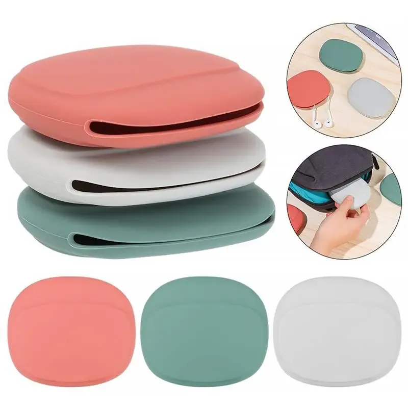 Sacs Boîte de rangement de casque Silicone Datphone Data Cable U Disk Organisateur Migne Coins Purse Case Sac Home Travel Business Trip