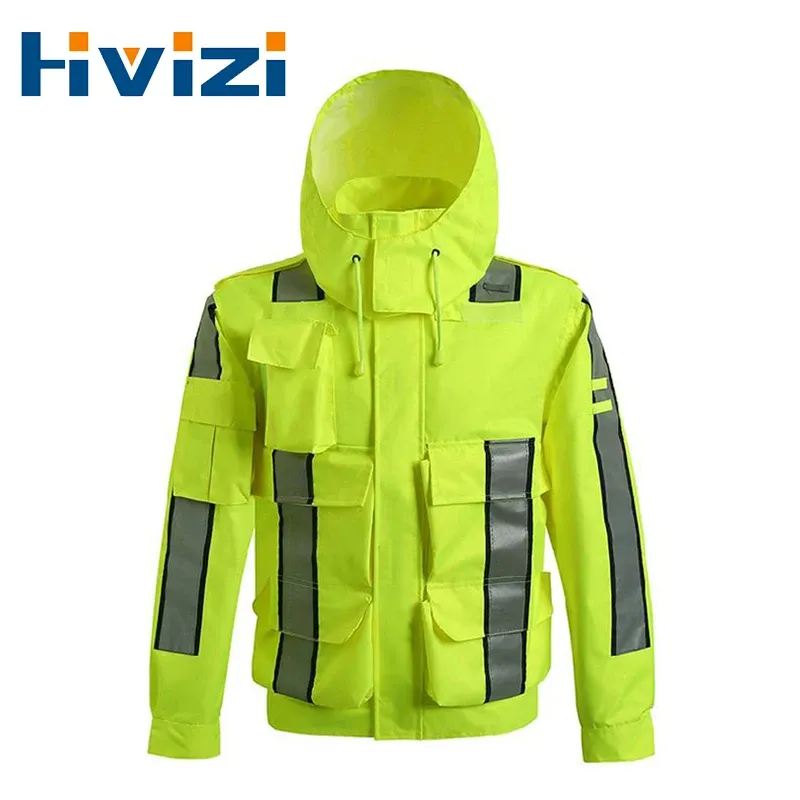 Vestes Veste réfléchissante Veste à vélo étanche à vélo étanche à vélo BICICLETA Motocross Windcoat à manches longues.