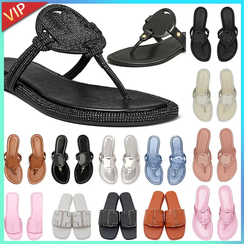 Free Shipping Ines Sandal Slides Sport Miller Metallic Snake Leather Designer Slippers Womens White Black Patent Yellow Pink Sier Flip Flops Ladies