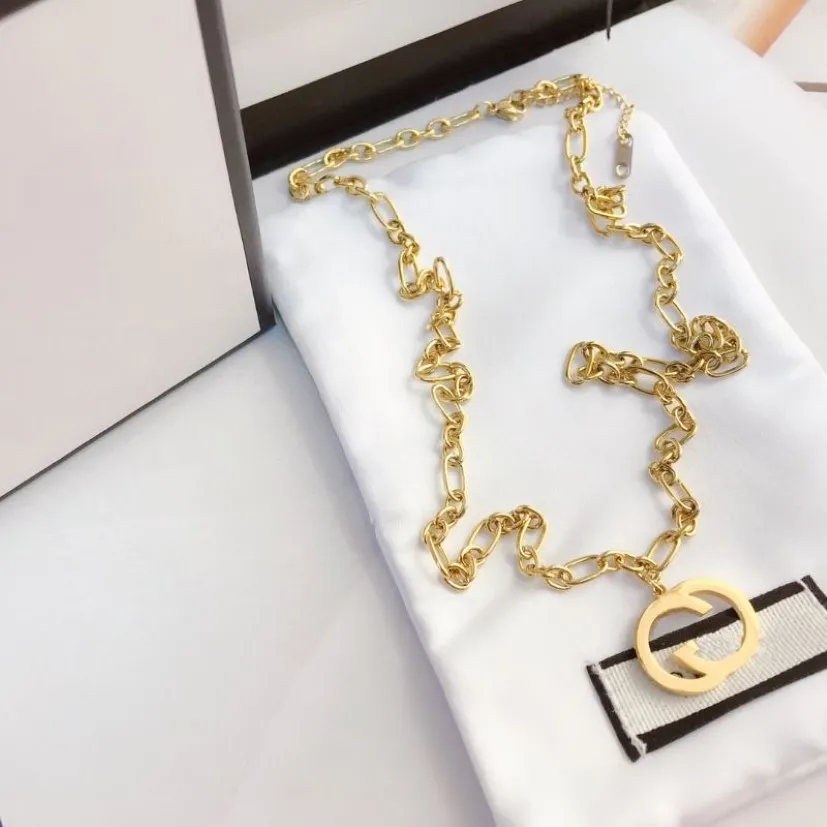 Modestil Anhänger Halsketten exquisite Accessoires Klassischer Designerschmuck für Frauen Design künstlerischer Geschmack Luxus 18K Gold-Pl279e