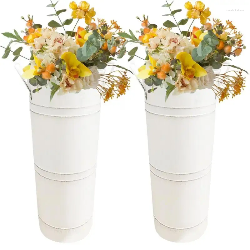 Vasi 2 pezzi bastoncini da passeggio in metallo stand di fiori moderno mini ombrello vaso a pavimento del supporto retrò per decorazioni per la casa