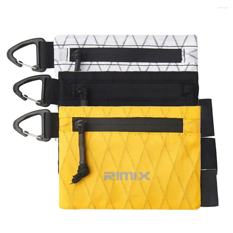 Sacs de rangement Rimix Unisexe Coin Purse Spreproofroproof Portable Portefeuille court pour extérieur